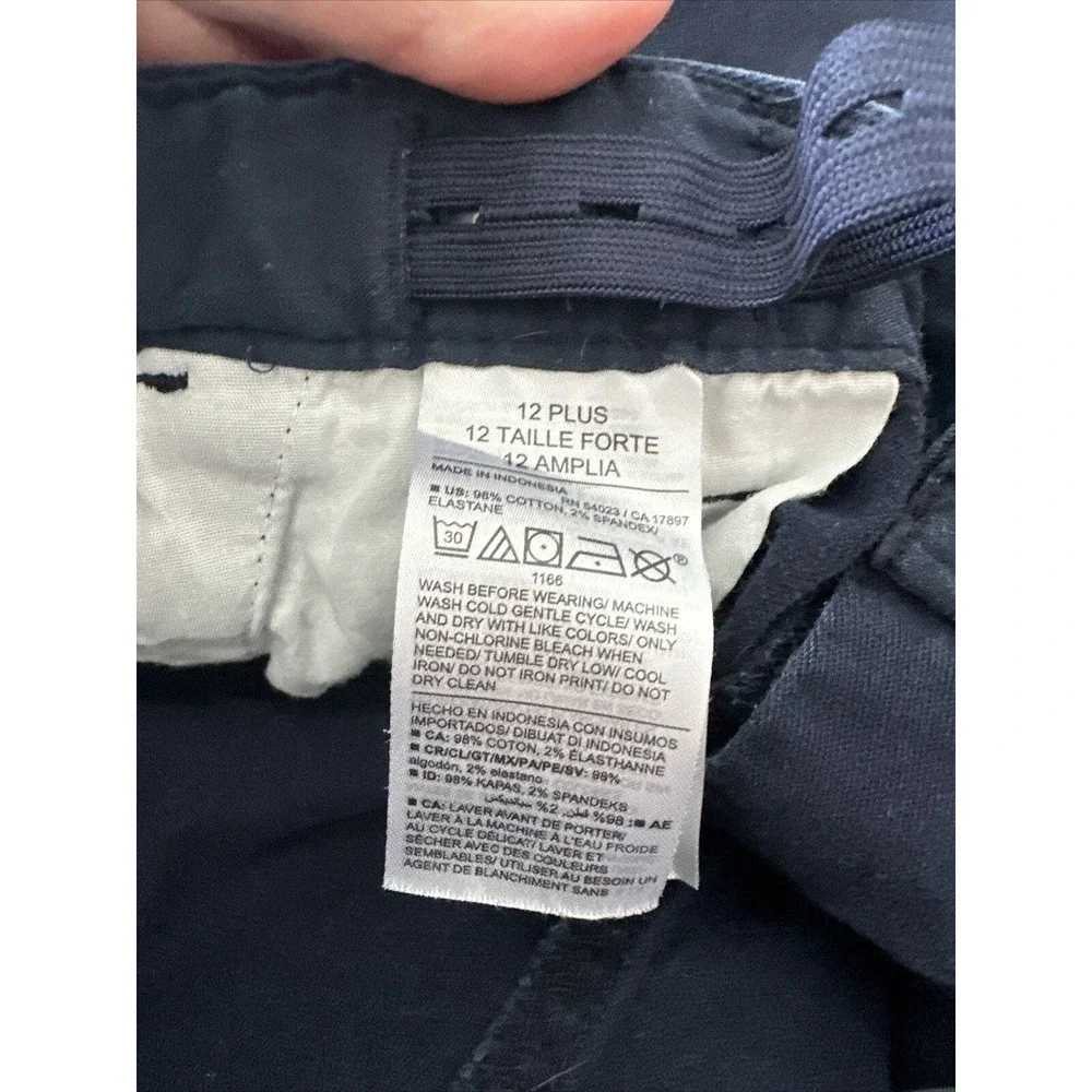 Old Navy Straight Flat Front Uniform Pants Size 12 Plus Navy Bundle Of 3 **HUSKY